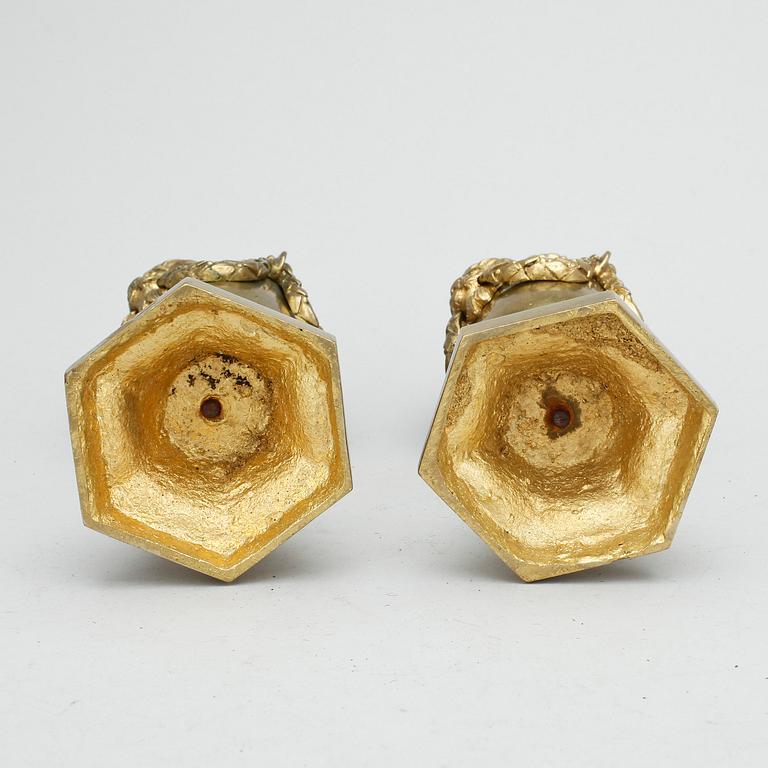 CASSOLETTER, ett par, 1800-tal.