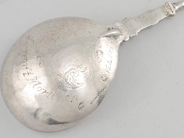SUPSKED, silver, otydliga stämplar, 1700-tal, vikt 62 g.
