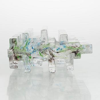 Helena Tynell, lasiveistos, "Metsä", signeerattu Helena Tynell Riihimäen Lasi Oy.