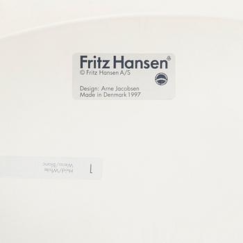 Arne Jacobsen, stolar 4 st, "Myran" för Fritz Hansen, Danmark 1990-tal.