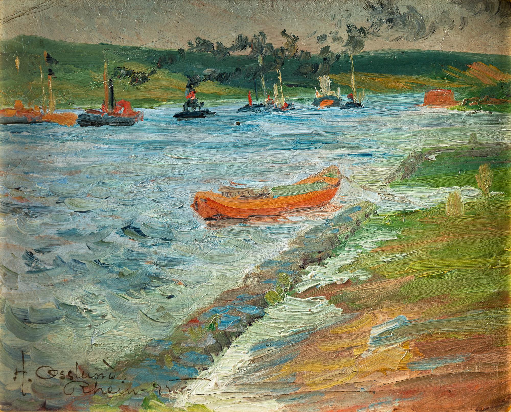 Helmer Osslund, River landscape from Rhine.