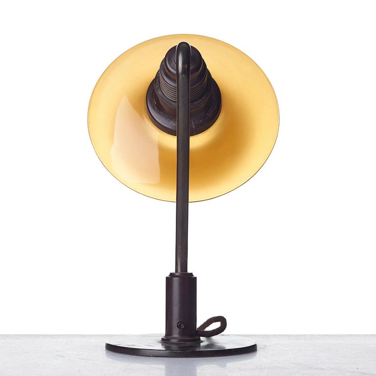 Poul Henningsen, a PH 2/2 patinated brass table lamp, Louis Poulsen, Denmark ca 1928-1933.