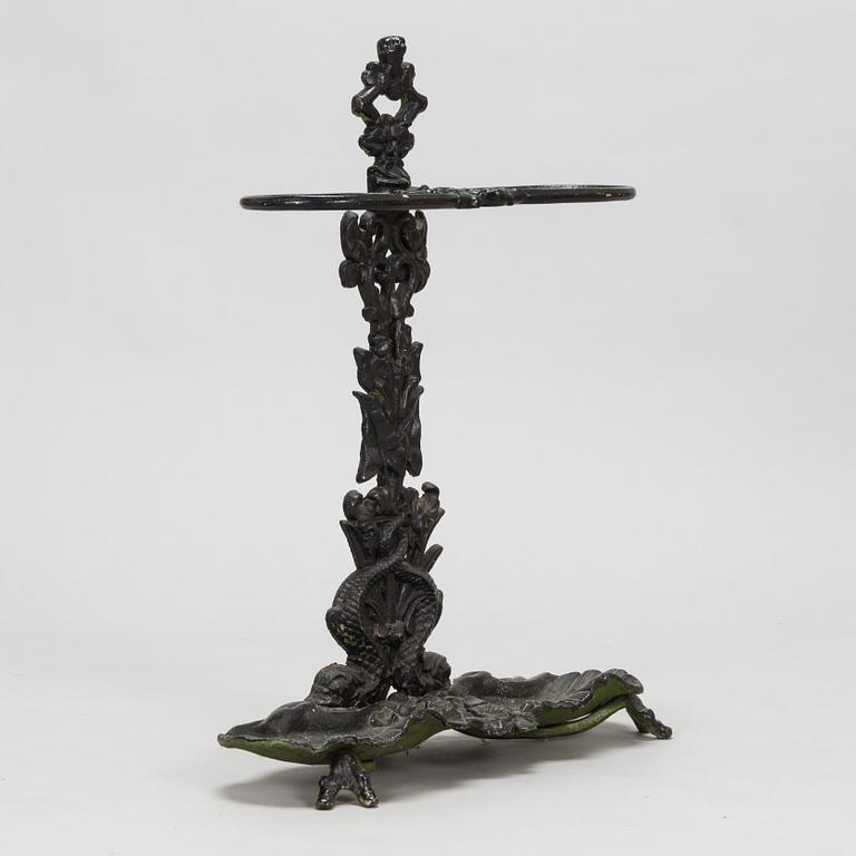 A cast iron umbrella stand, 20th Century.