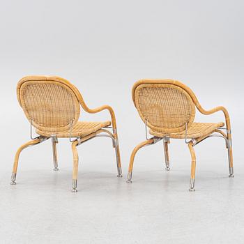 Mats Theselius, a pair of IKEA PS rattan chairs, 21st century.