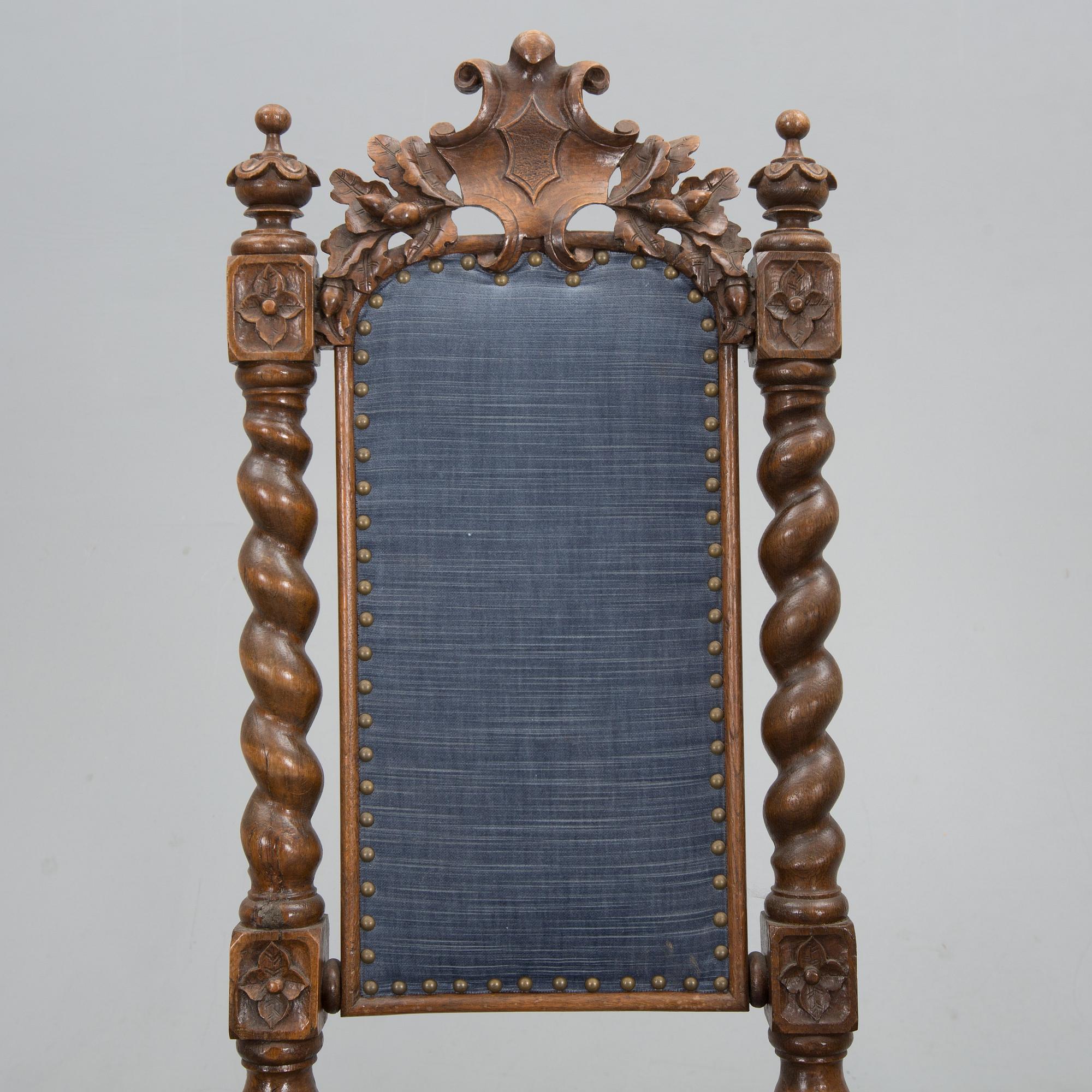 STOLAR, 4 st, barockstil, 1900-talets första hälft.