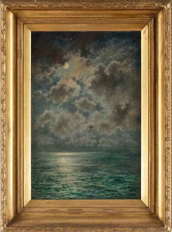 OKÄND KONSTNÄR, olja på duk, bär signatur C. Mignot, 1800-tal.