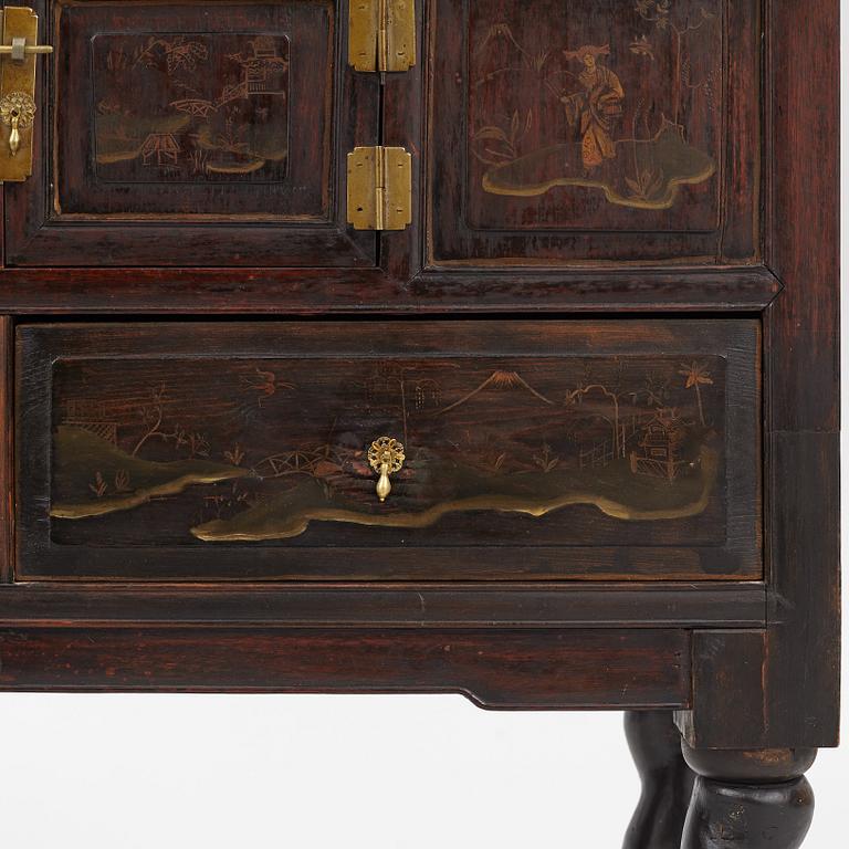 A cabinet, China, late Qing dynasty 19th and Europe, 19th/20th century.