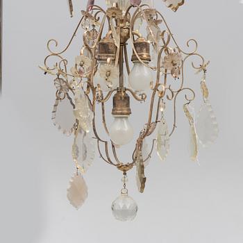 A Rococo style chandelier, first half of the 20th Century.