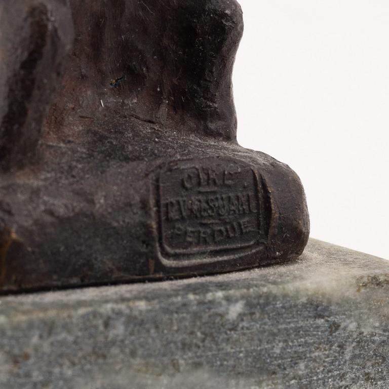 Göran Lange, skulptur, brons, signerad 2/6.