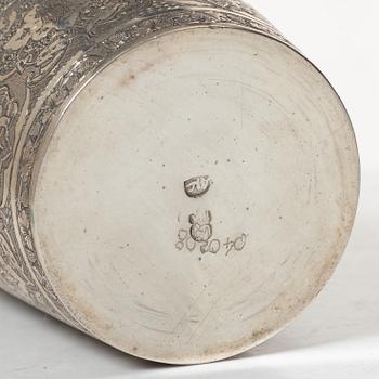 Bägare, silver, Persisk, 1900-talets första hälft. Totalvikt 268 gram.