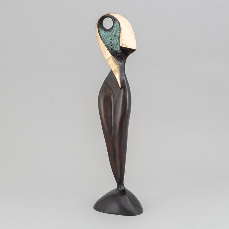 Stan Wys, sculpture, patinated and polished broze, signed and numbered II/VII, dated 2007.