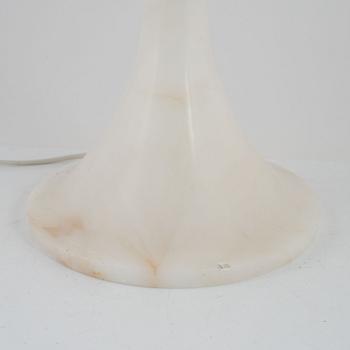 Bordslampor, ett par, alabaster, 1900-tales andra hälft.