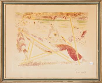 Isaac Grünewald · ISAAC GRÜNEWALD, litografi, Föreningen för grafisk konst 1933, stämpelsignerad.