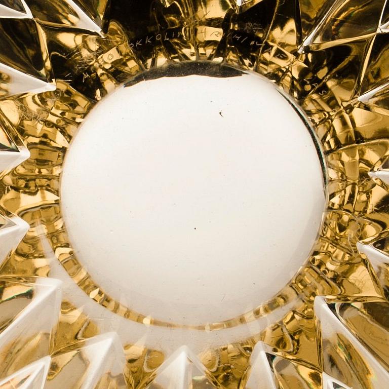 Aimo Okkolin, CRYSTAL VASES, 3 PCS.