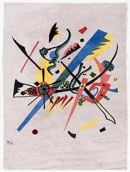 Wassily Kandinsky, efter. Matta, tuftad, "Small Worlds I",  Ege Art Line, Ege Axminster, Danmark, 1988, ca 330 x 245 cm.