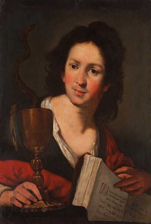 Bernardo Strozzi Hans krets, Evangelisten Johannes.