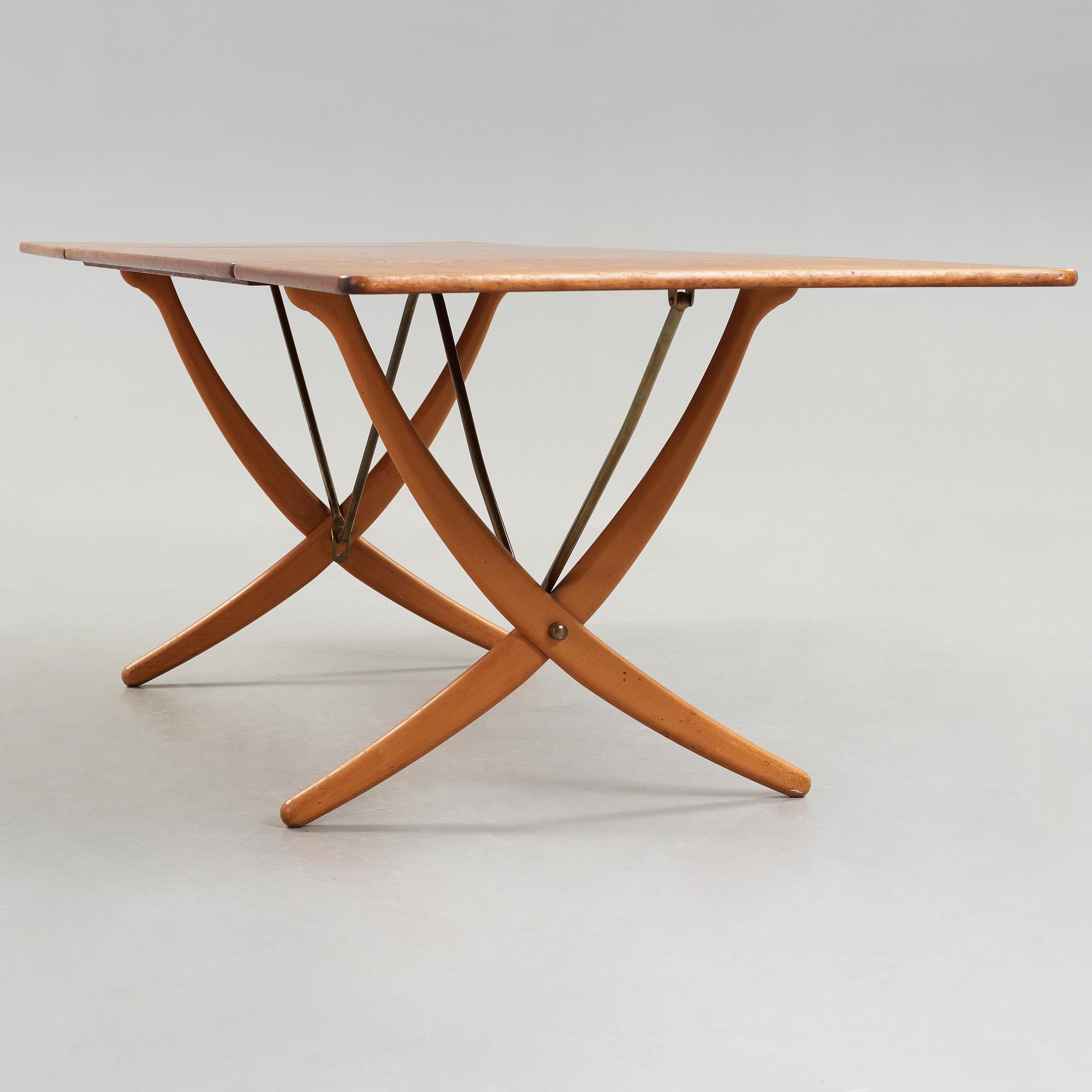 Hans J. Wegner, matbord med klaffar, Andreas Tuck, Danmark 1950-60-tal.