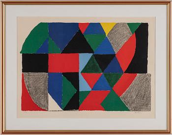 SONIA DELAUNAY, lithograph in colours, signed 10/125.