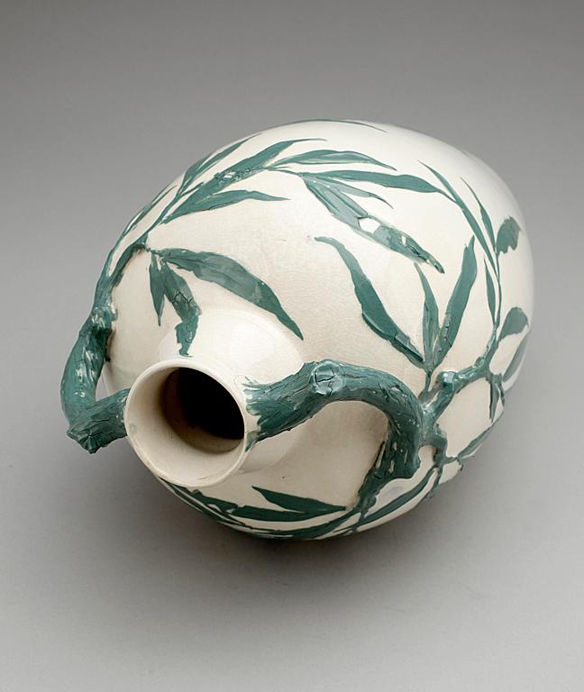 VAS, flintgods, Gunnar Wennerberg, Gustafsberg, omkring 1900, sign undertill.