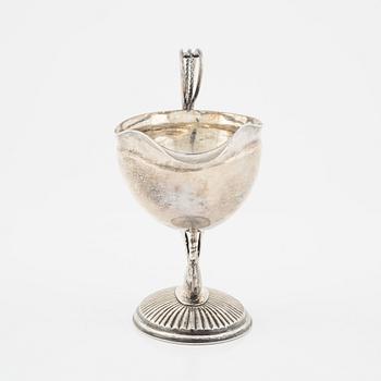 A Swedish silver creamer, marks of Pehr Olof Bäckström, Gävle 1827.