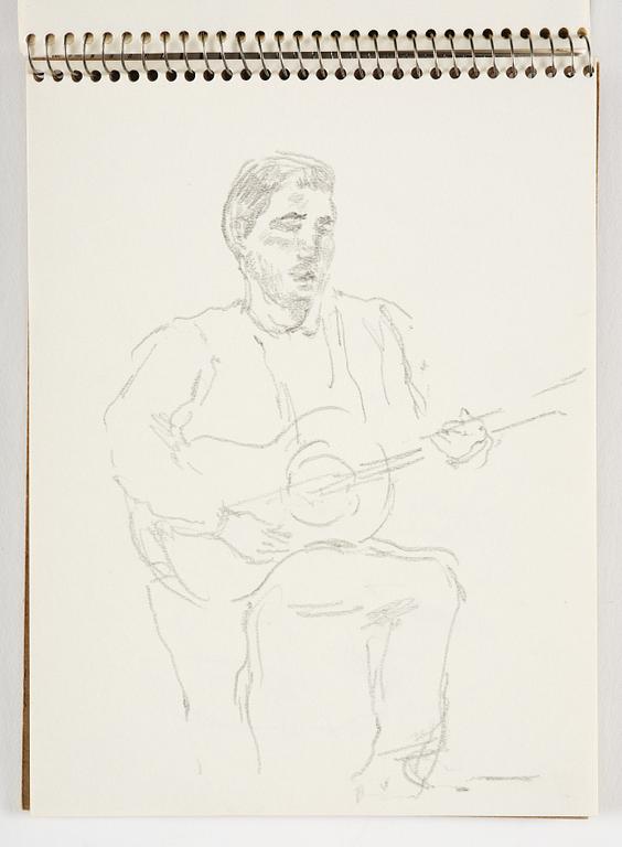 Lotte Laserstein, 4 skissböcker med blyertsteckningar.