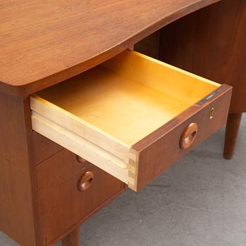 Kai Kristiansen, skrivbord, "Kidney 54",  Feldballes Møbelfabrik, Danmark, 1950/60-tal.