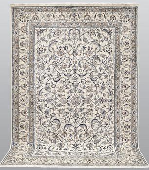 A part silk Nain, so called 9 LAA, carpet, ca 300 x 198 cm.