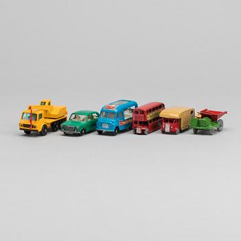 SIX LESNEY MATCHBOX SERIES CARS.