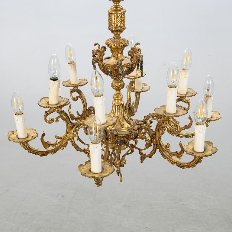 TAKLAMPA Louis XV-stil 1900-talets början.