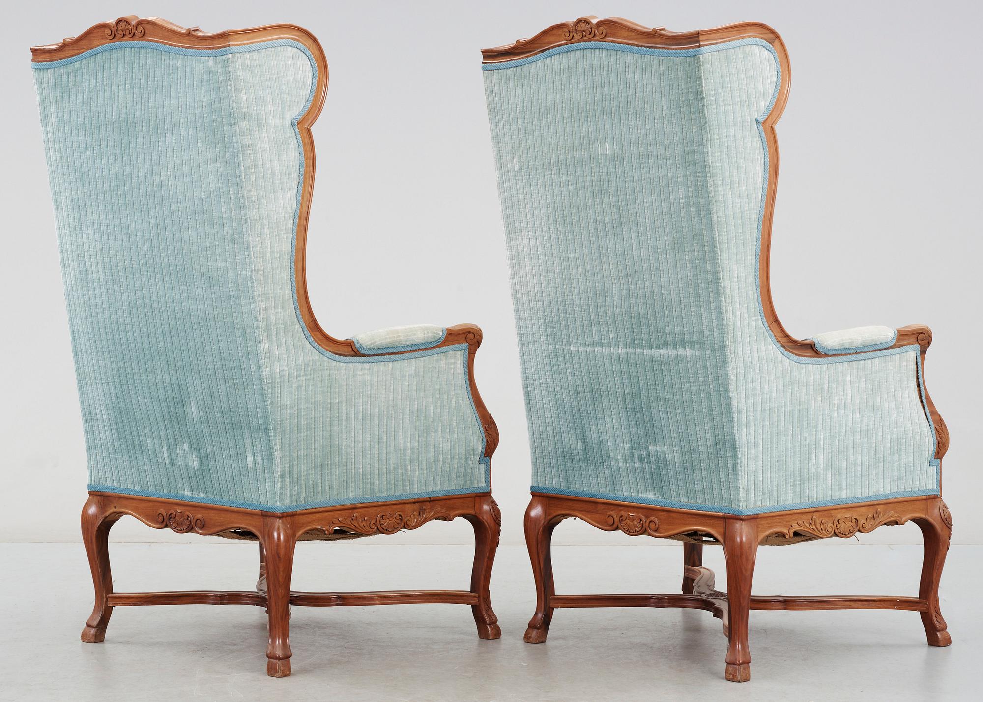 FÅTÖLJER, ett par, 1900-tal.