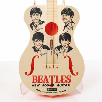 The Beatles, "New Sound Guitar", toy guitars, 2 pcs, Selcol Products Limited, England. 1960s.