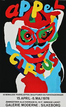 Karel Appel · KAREL APPEL, efter, utställningssaffisch, 1978.