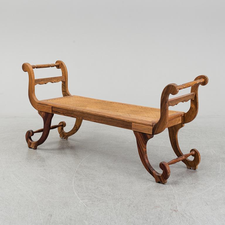 A Brasilian rosewood bench, 1960's.