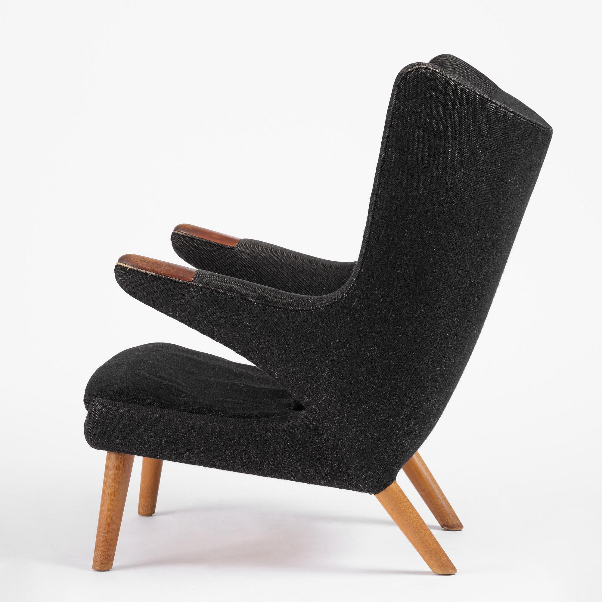 Hans J. Wegner, fåtölj, "Bamse", AP-stolen, Danmark, 1950-60-tal.