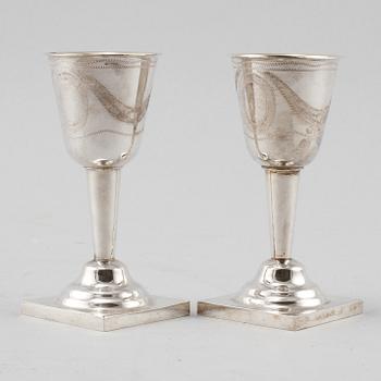 SNAPSGLAS, 30 st, silver, Svedboms Guldsmeds Ab, Vetlanda, 1967. Vikt ca 1800 g.