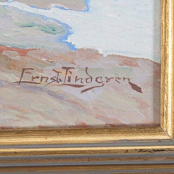 ERNST LINDGREN, Oil on canvas, signed.