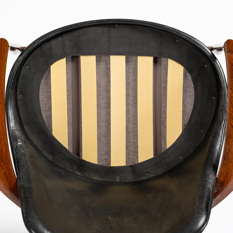 Ib Kofod-Larsen, a rosewood "Elizabeth" easy chair, cabinetmakers Christensen & Larsen, Denmark, 1950s-60s.