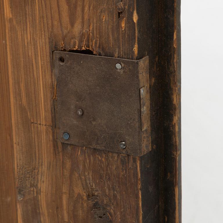 Hanging cabinet, folk art, 19th century.