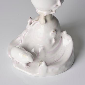 A Swedish Marieberg faience vase, 18th century.