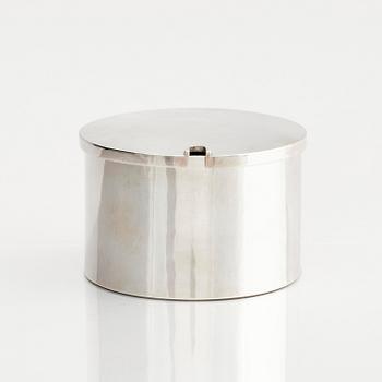 Sigurd Persson, a sterling silver marmalade jar with lid, Stockholm, Sweden 1959.