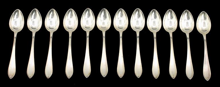 PARTI SILVER, 13 delar, 1900-tal, ca 360 gr.