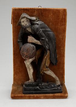 SKULPTUR, trä, trol 1700-tal.