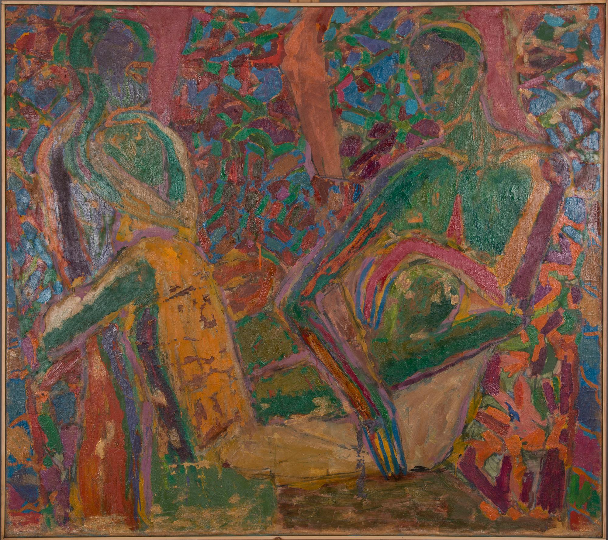 ELINA LIIKANEN, olja på duk, signerad och daterad 1982 a tergo.