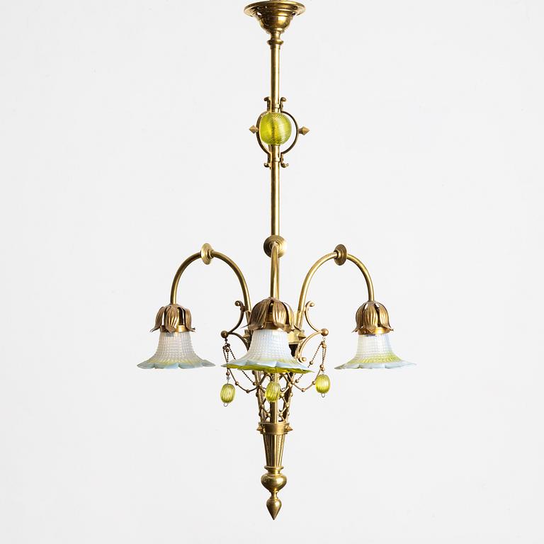 Ceiling lamp, Art Nouveau, early 20th century.
