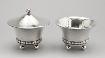 SKÅLAR, 2 st, silver, K Andersson, Stockholm 1918. Vikt ca 425 g.