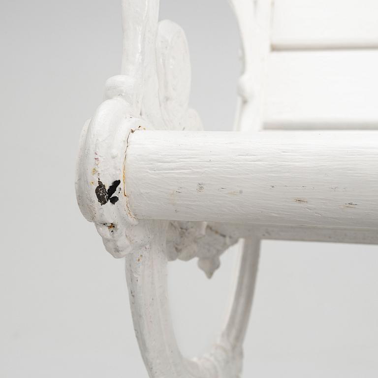 Trädgårdssoffa, gjutjärn, 1900-tal.