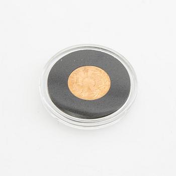 Guldmynt Sverige, Gustav V 5 kr, 1920.