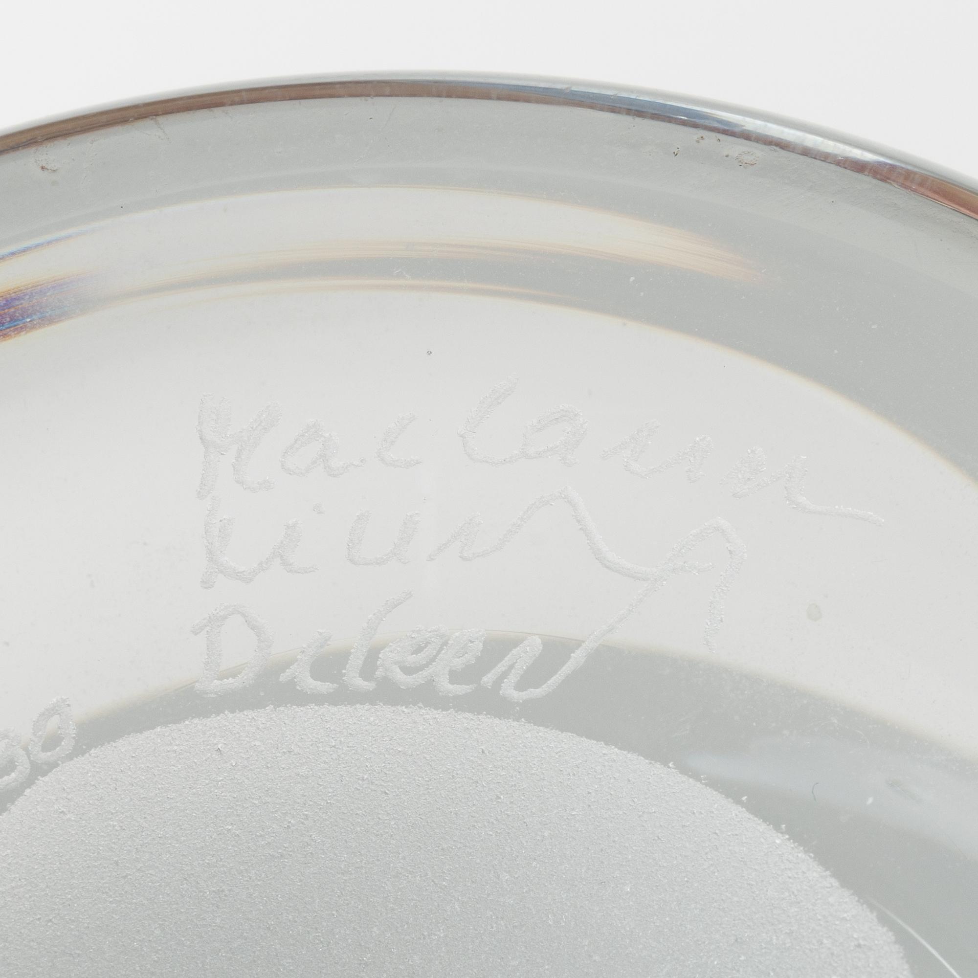 Marianne Lindberg De Geer, a glass vase, Kosta Boda, ed. 8/30.