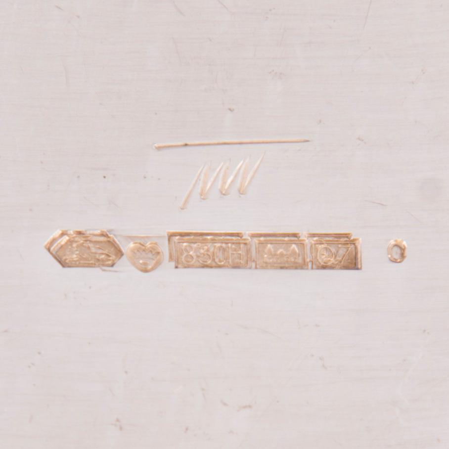 TAPIO WIRKKALA, Silver vase TW 226, marked TW, Hopeakeskus, Hämeenlinna, Finland 1967.