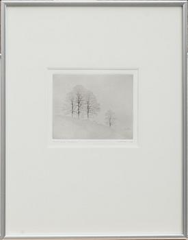 GUNNAR NORRMAN, torrnålsgravyr, signerad och daterad 1980, numrerad 2/20.